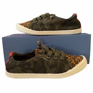 Jellypop Dallas Camo Leopard Slip On Sneaker Women’s Casual Spring Lightweight